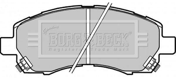 BORG & BECK Bremžu uzliku kompl., Disku bremzes BBP1609